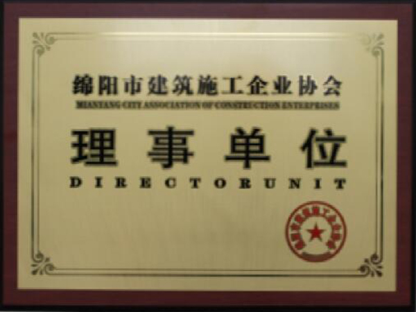 綿陽市(shì)建築施工企業協會理(lǐ)事單位